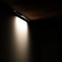 TRACK48 - Wallwasher 22cm schwarz, 12W, 100°...